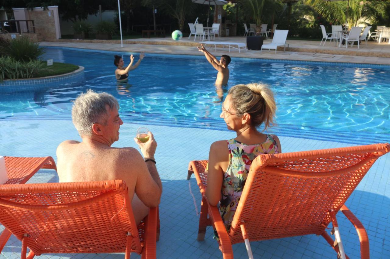 Palm Beach Porto Das Dunas, Apartamento Todo Climatizado Terreo A 350 Metros Beach Park อากีราซ ภายนอก รูปภาพ