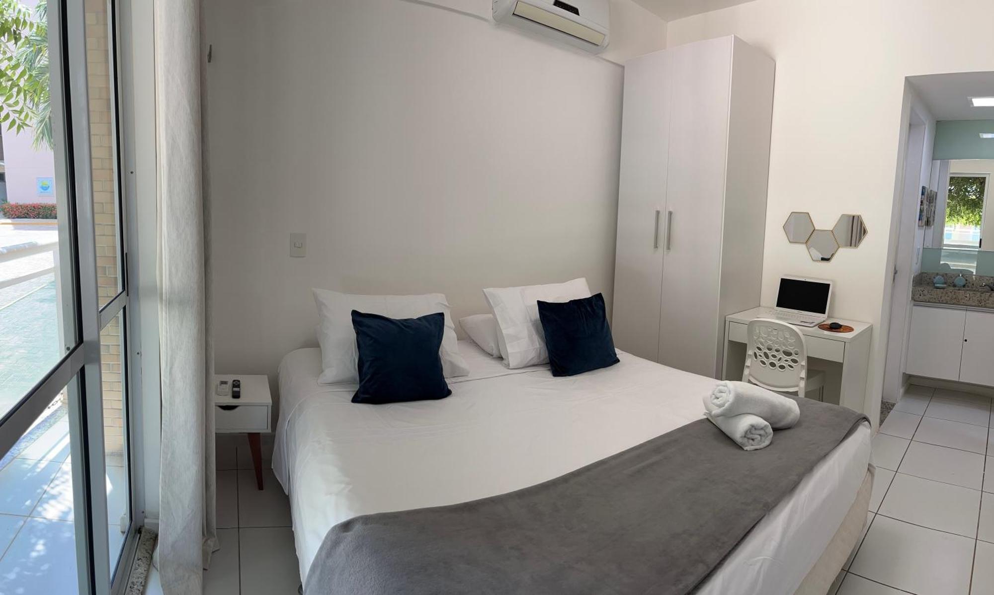 Palm Beach Porto Das Dunas, Apartamento Todo Climatizado Terreo A 350 Metros Beach Park อากีราซ ภายนอก รูปภาพ